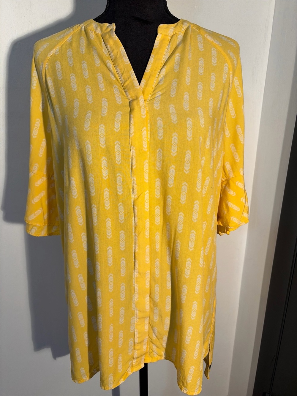 Matilda Jane Yellow Patterned Button-Down Tunic